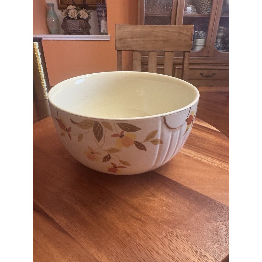 9" 3 1/2 Qt Radiance Bowl Autumn Leaf by Hall - Picture 2 of 4